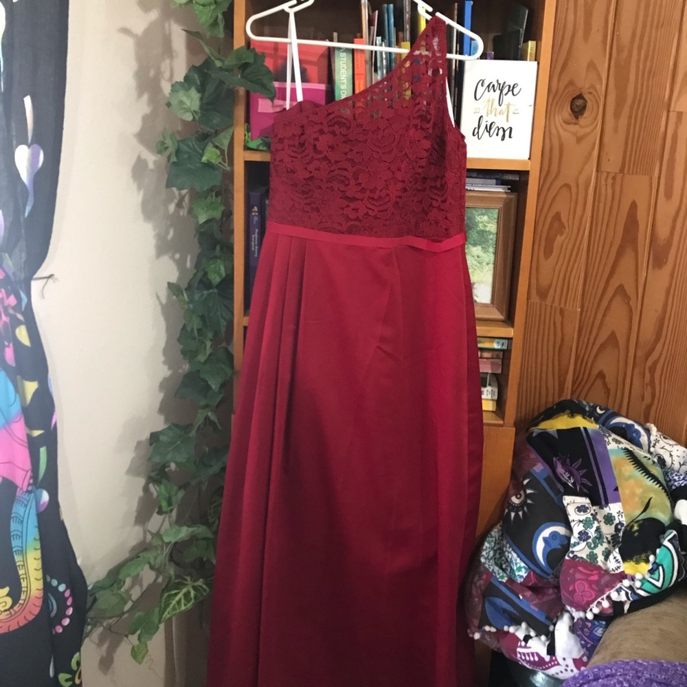 David’s Bridal Formal one shoulder dress. Size 12